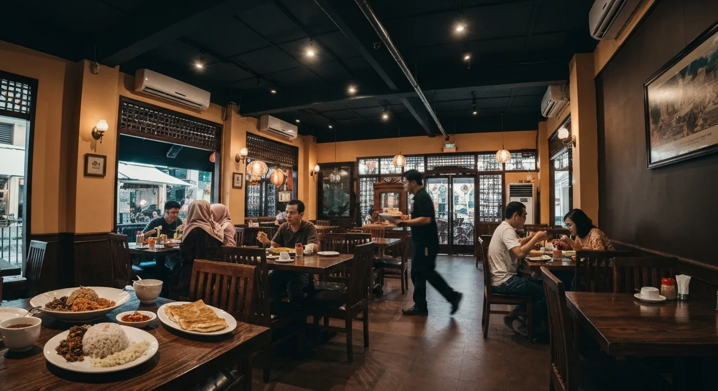 Signature Nasi Lemak on banana leaf